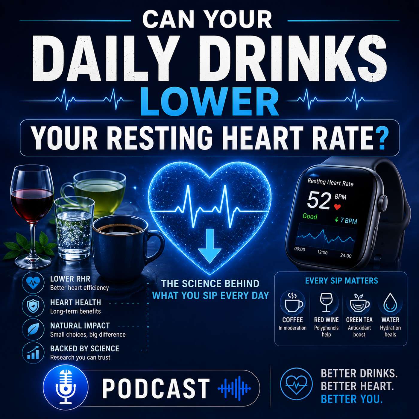 Can Your Daily Drinks Lower Your Resting Heart Rate?