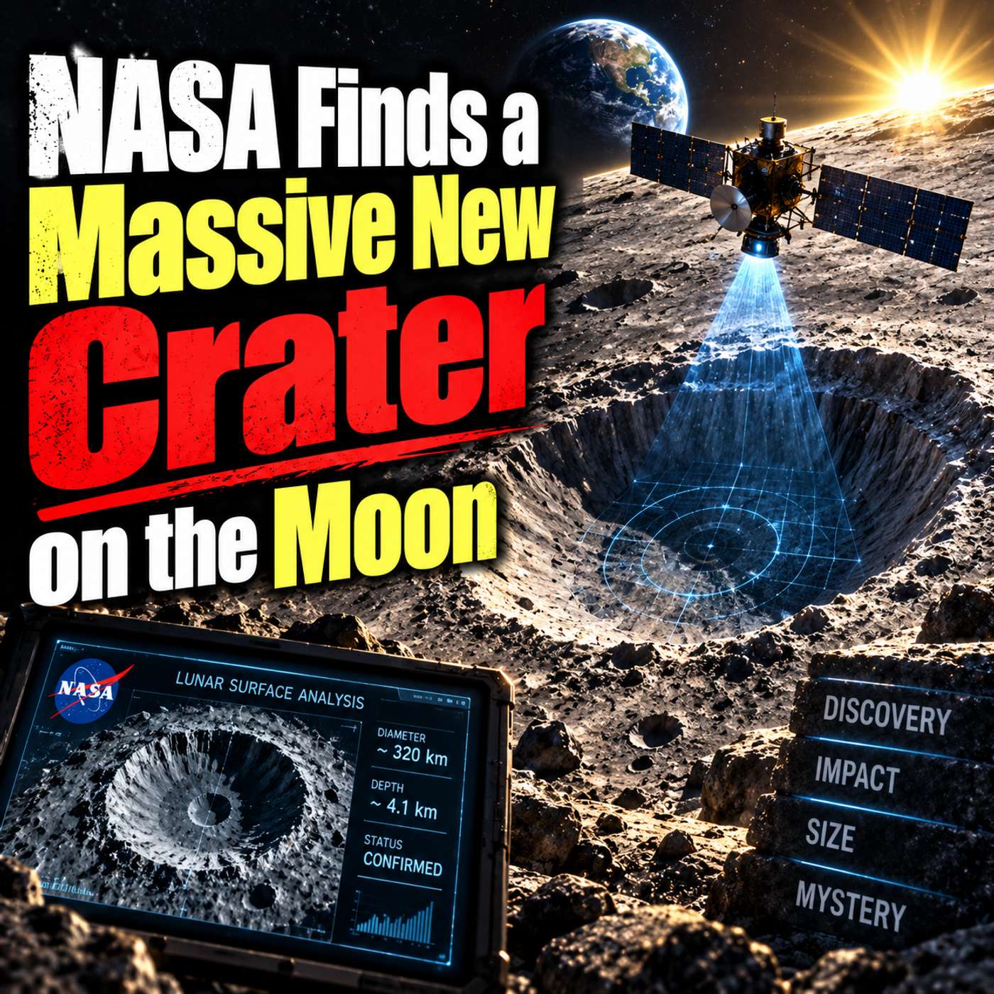 NASA Finds a Massive New Crater on the Moon
