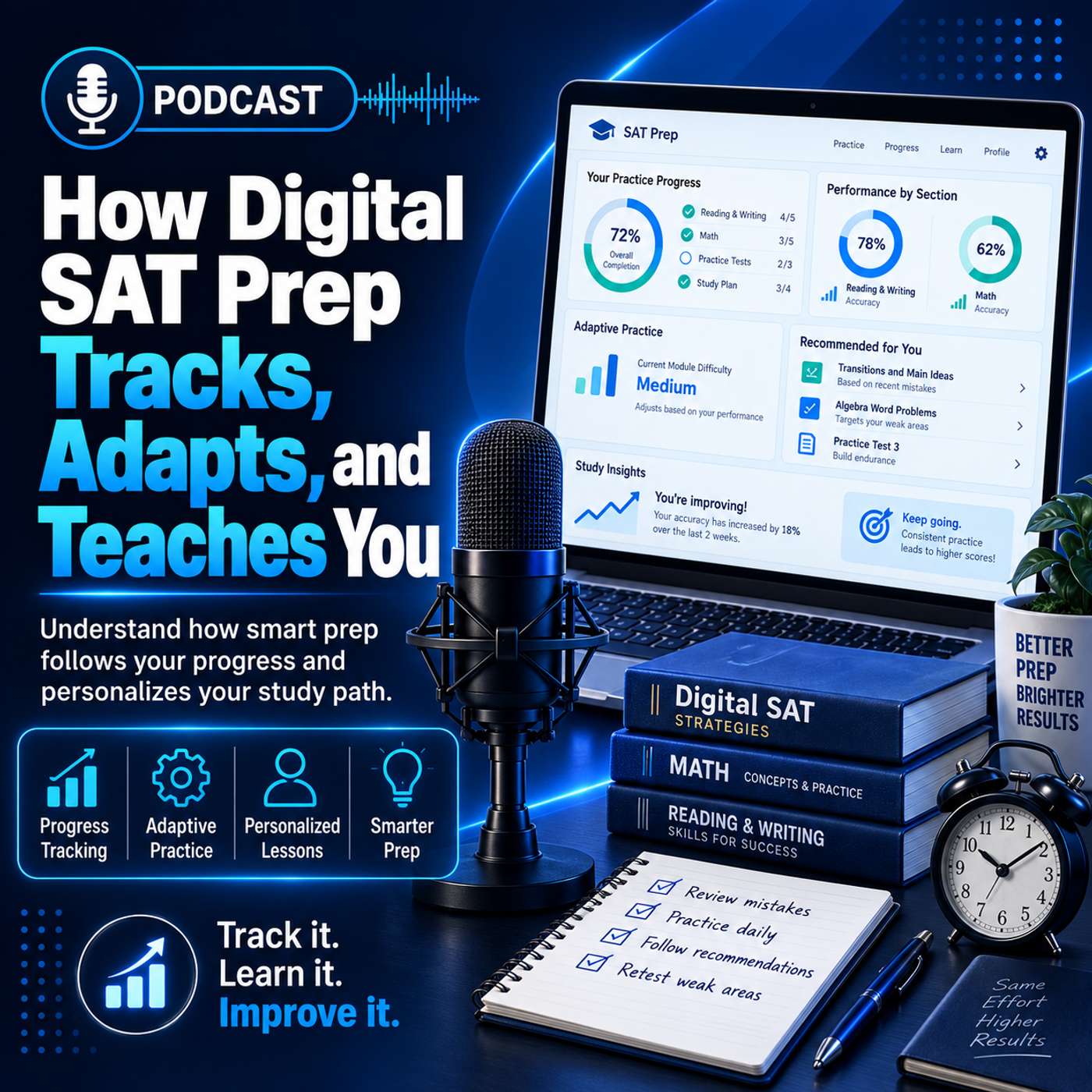How Digital SAT Prep Tracks, Adapts, and Teaches You
