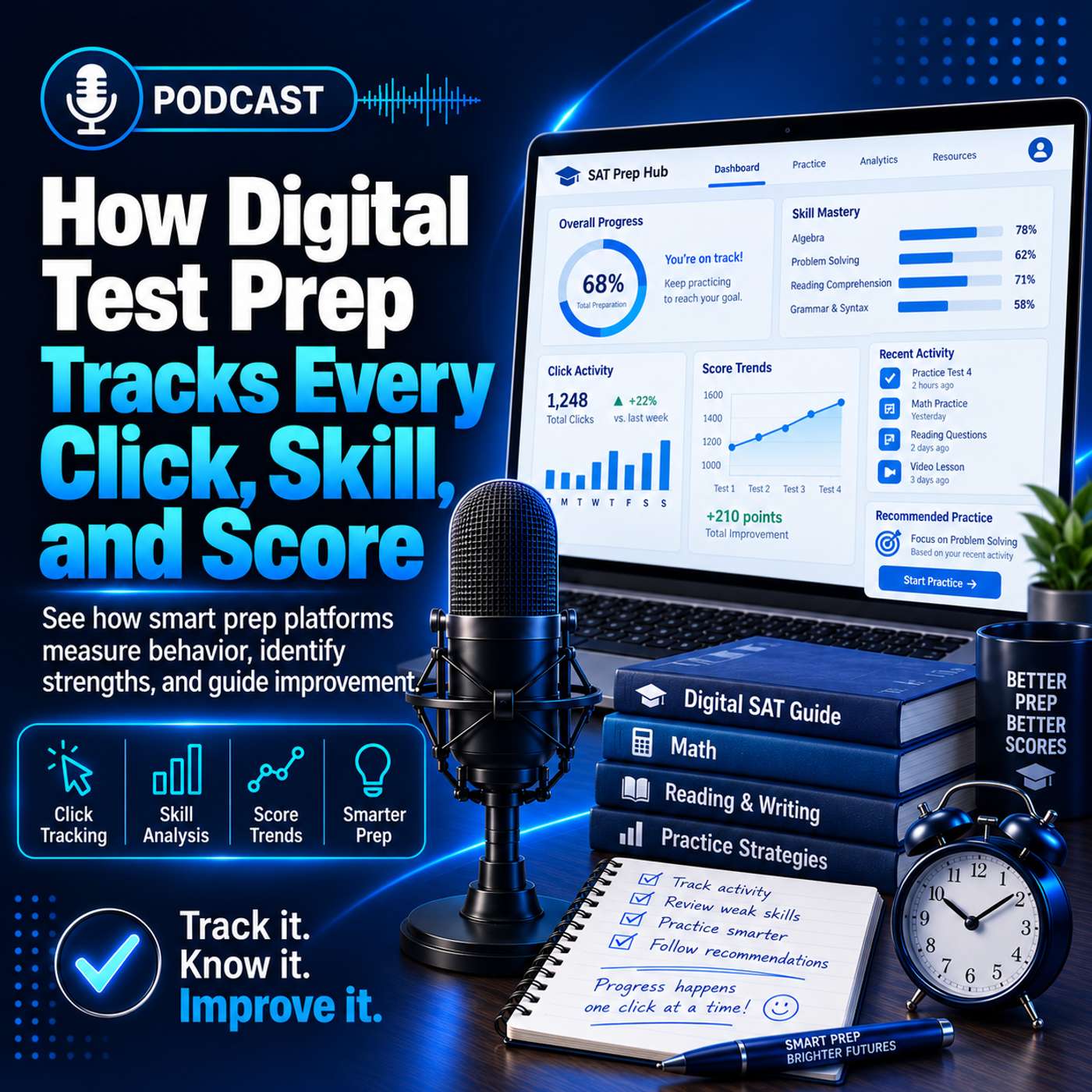 How Digital Test Prep Tracks Every Click, Skill, and Score