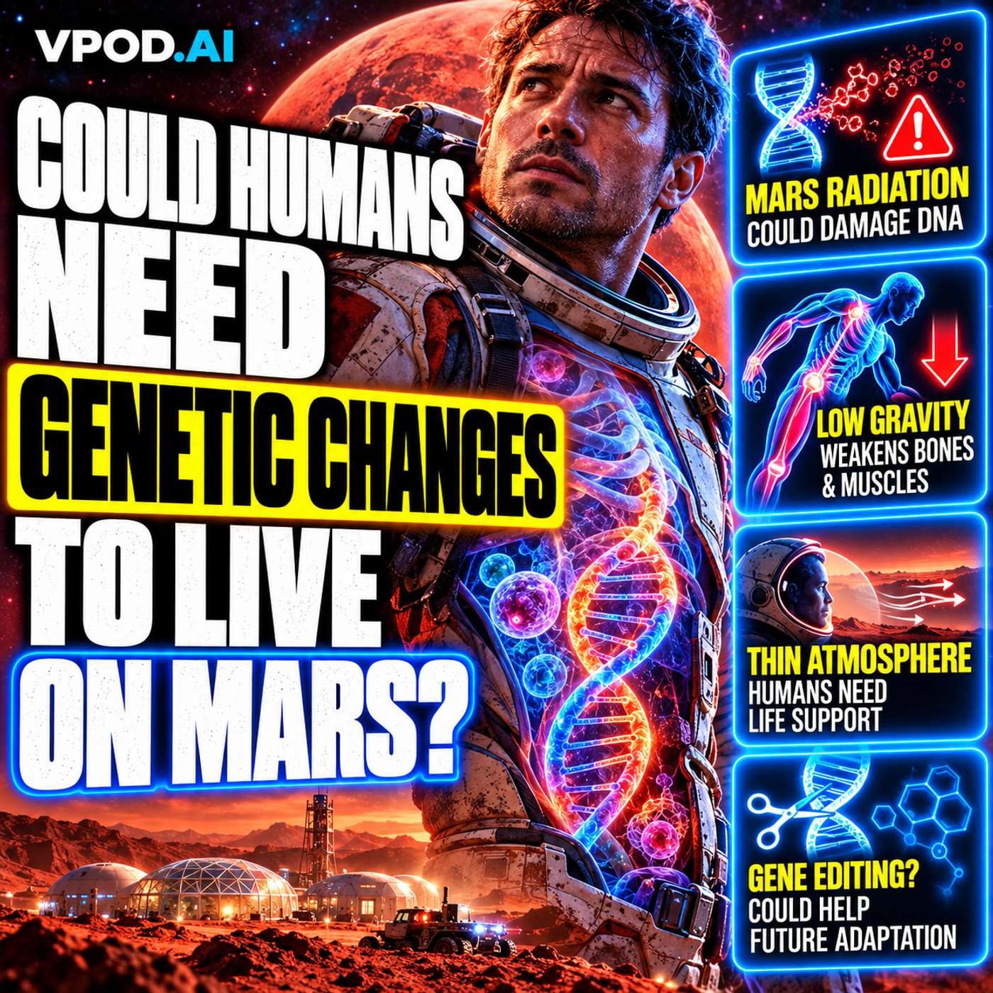 Could Humans Need Genetic Changes to Live on Mars?