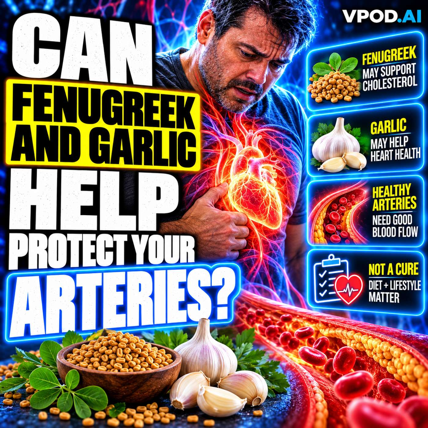 Can Fenugreek and Garlic Help Protect Your Arteries?