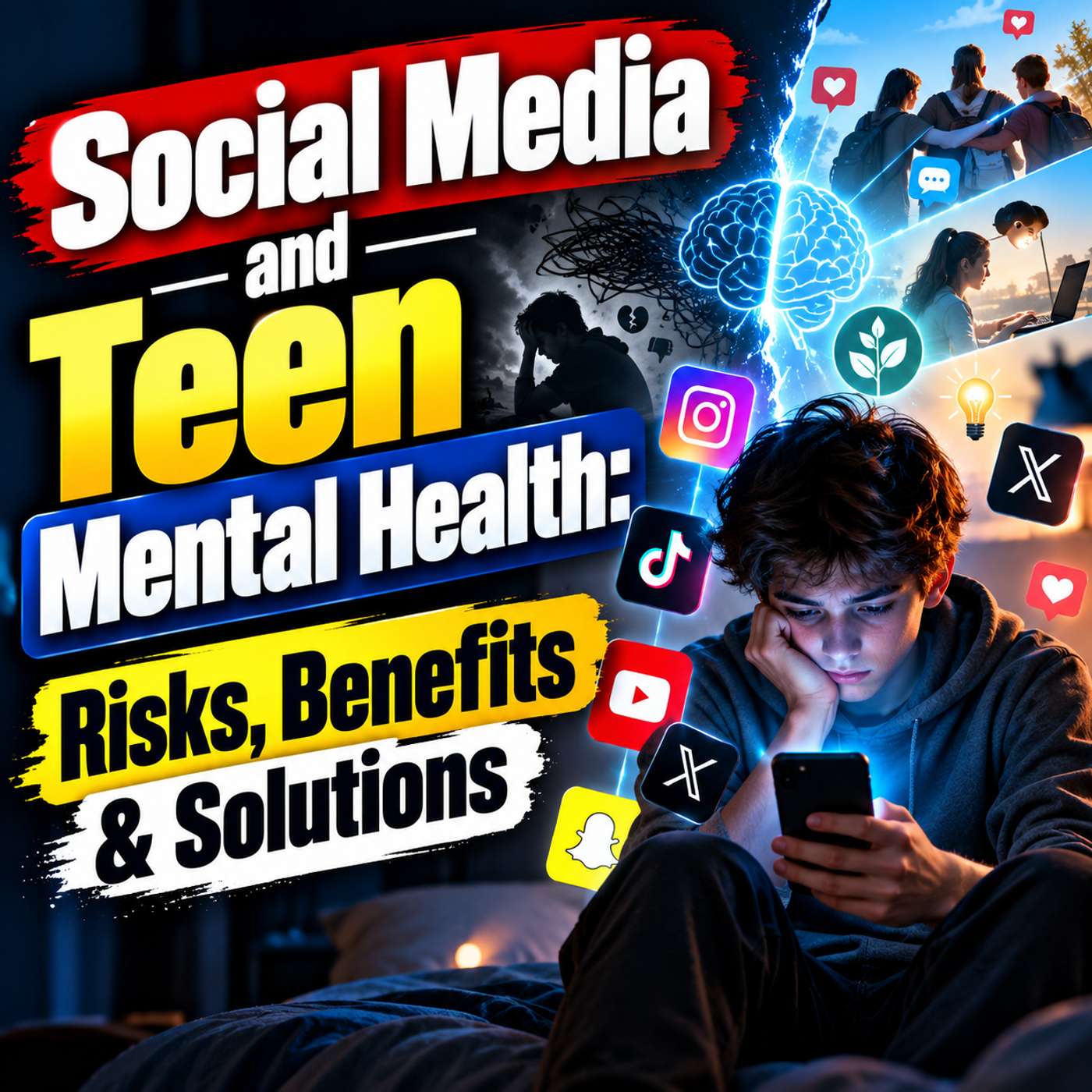 Social Media and Teen Mental Health: Risks, Benefits & Solutions